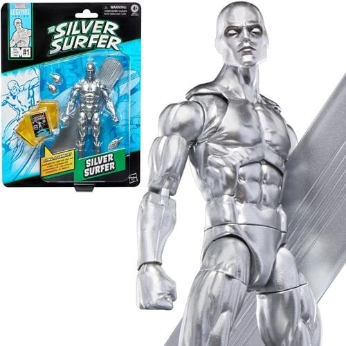 ¡ENVÍO 11/18! Fantastic Four Marvel Legends Series Silver Surfer 6" AF BY HASBRO Foto 4 de 4