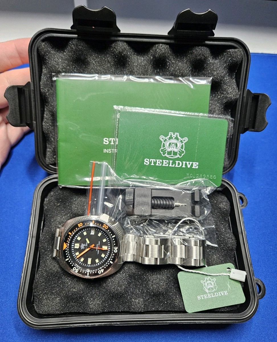 Steeldive SD1970C Turtle Captain Willard NH35 Seiko Sapphire Watch