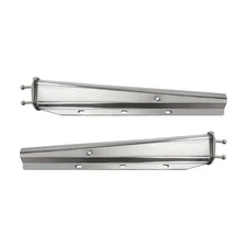 2PCS Stainless Steel 30" Straight Mud Flap Hanger 2 1/2" Bolt Pattern