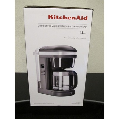 KitchenAid KCM1208DG 12 Cup Drip Coffee Maker With Spiral Showerhead - Gray