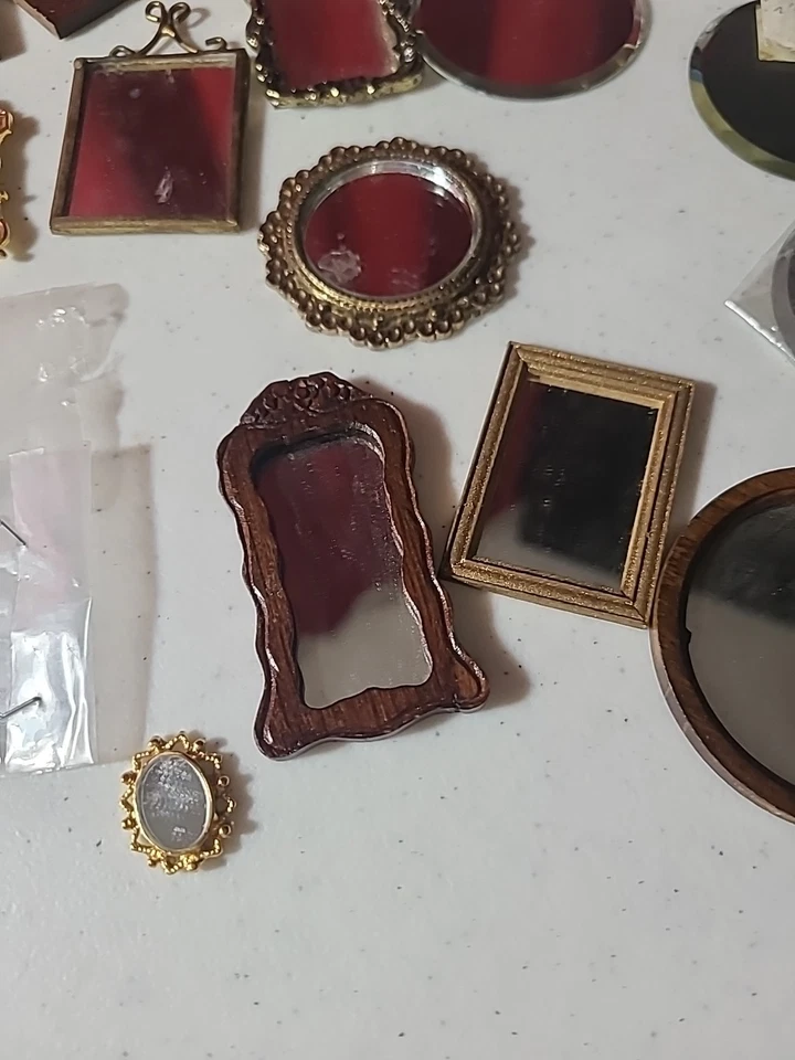 31 espejos retrovisores miniatura para casa de muñecas de tamaño pequeño Foto 4 de 4