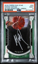 2018 Topps Five Star SHOHEI OHTANI /15 Green Silver Signature Rookie Auto PSA 9