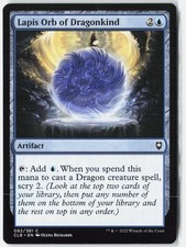 Lapis Orb of Dragonkind C Commander Legends: Battle for Baldur's Gate 82 NM