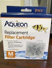 Aqueon Replacement Filter Cartridge Medium M 3 Pack QuietFlow Aquarium Filter