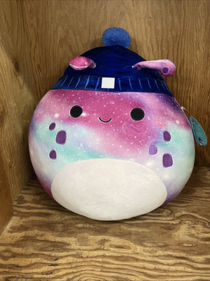 RARE  Squishmallows 16'' Daxxon the Galaxy Alien With Winter Hat New With Tags