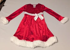 Bonnie Jean Girls Size 8 Santa-Inspired Festive Dress – Holiday Magic!