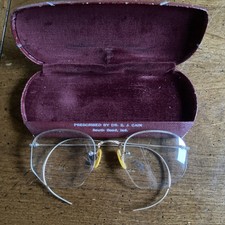 Vintage Shuron Semi Frameless Eyeglasses 1/10 12k GF