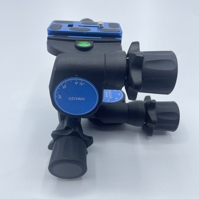 BENRO GD3WH Gear Drive 3 Way Tripod Head For Film Or DSLR Cameras - Open Box