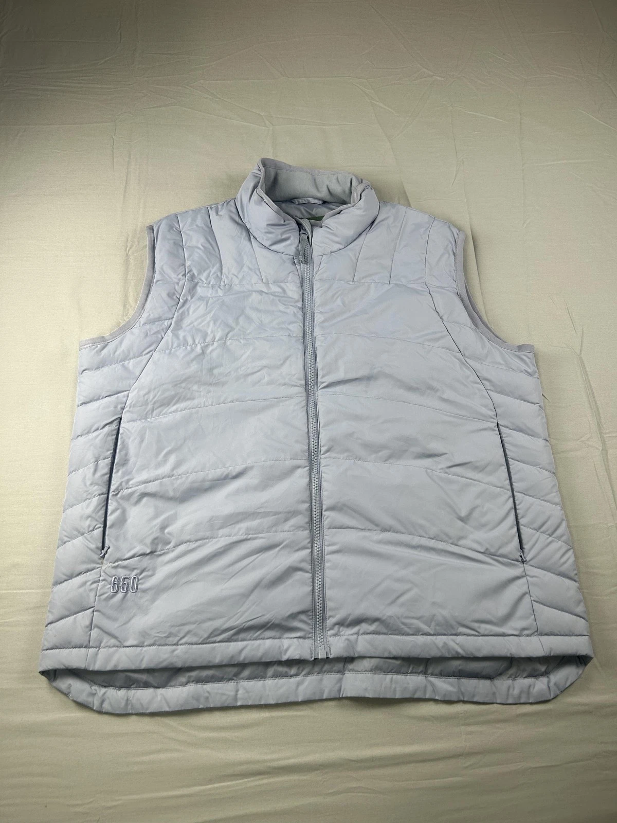 Cabelas Premier Northern Goose Down Vest Mens Large 650 Fill Zip Puffer