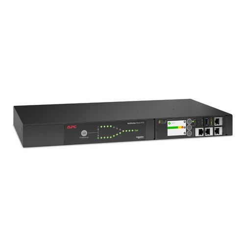 APC NetShelter Rack Automatic Transfer Switch 1U 16A 230V 2 C20 IN 8 C13 1 C19 O - Picture 2 of 4
