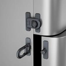 Child Proof Refrigerator Lock with Adhesive Pads Baby Safety Fridge Latch