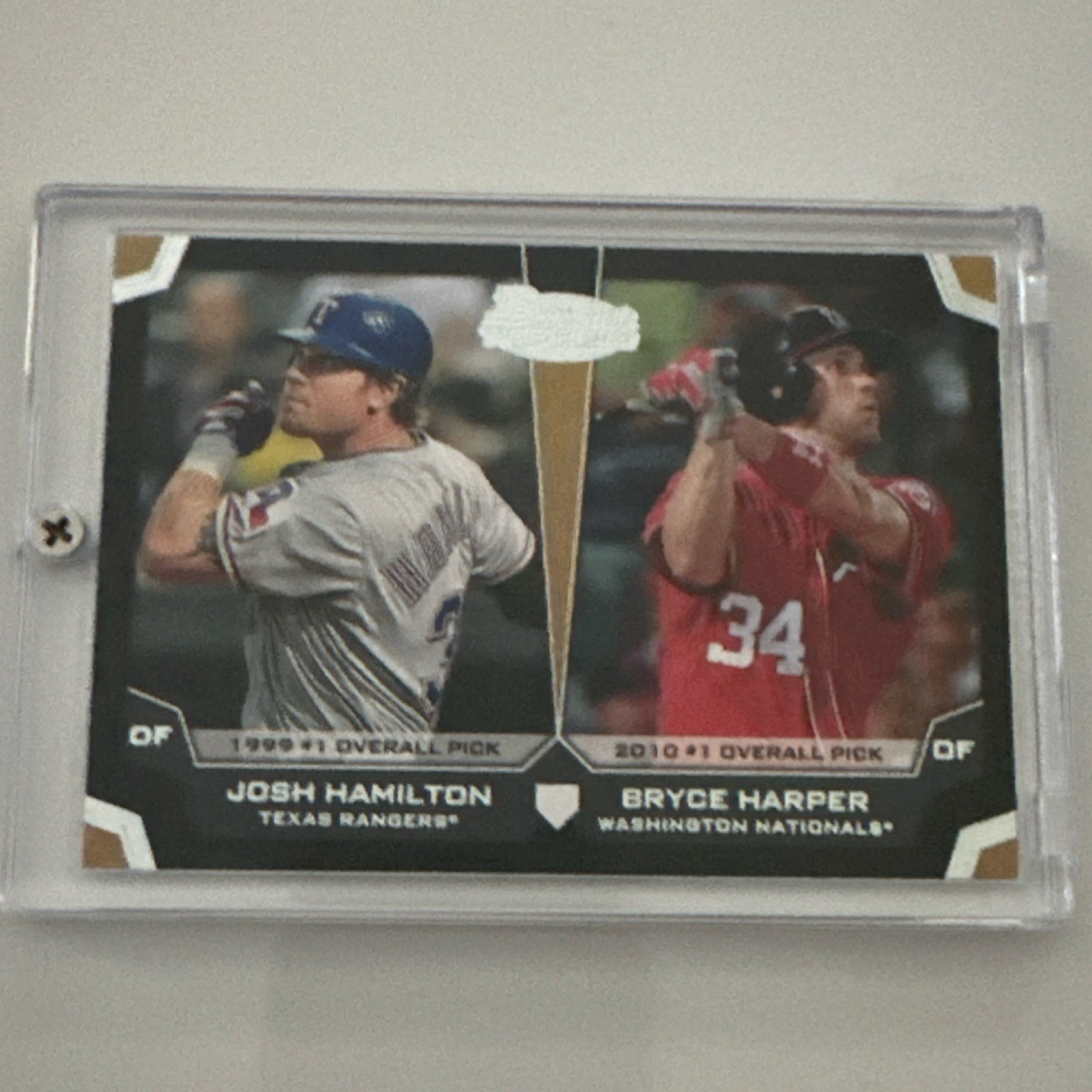 Topps 2012 Bowman Draft Bryce Harper Josh Hamilton #TP-HH Dual Top 10 Picks