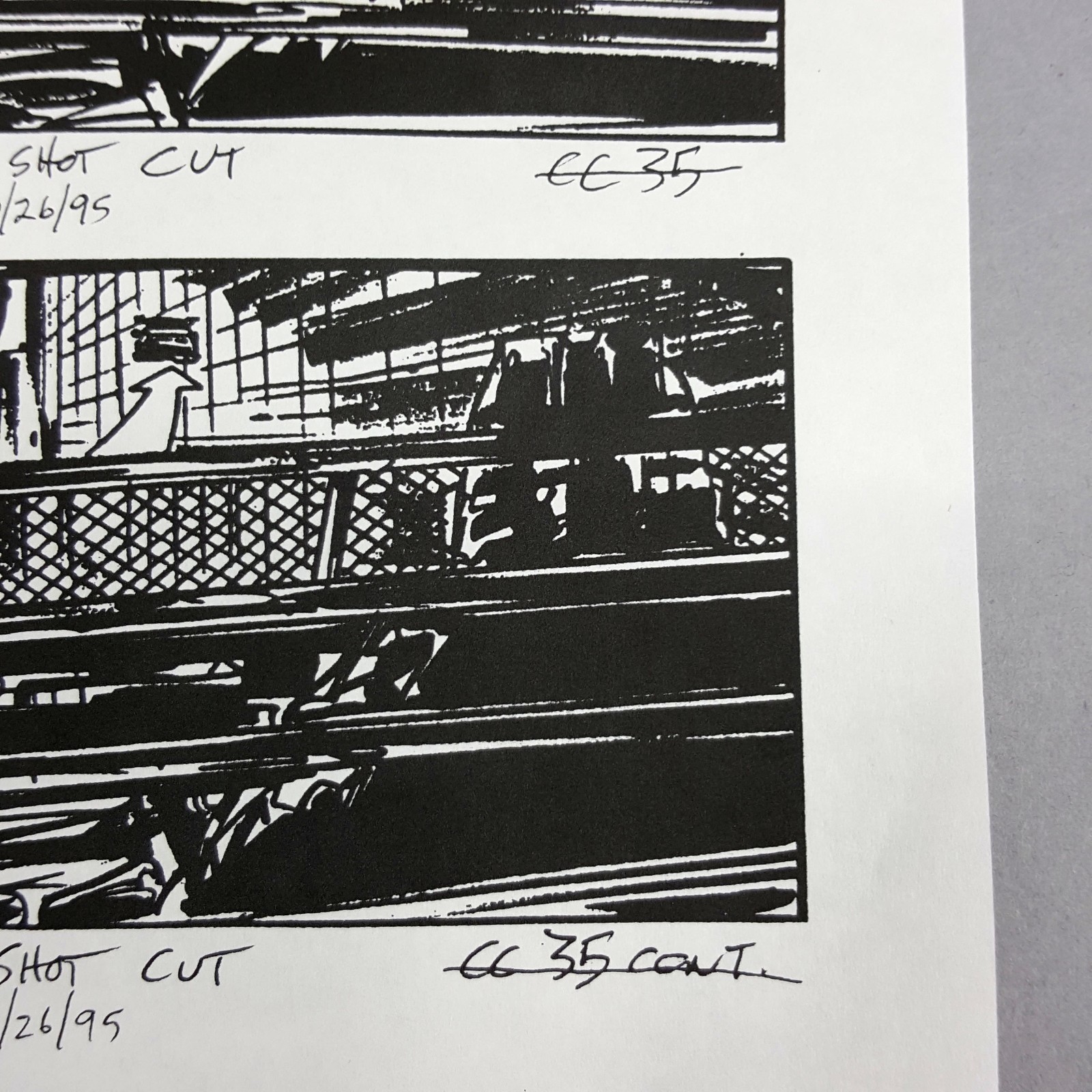 Image 17 of The Fifth Element - Production Used Storyboard, Cab Chase 124-126 , COA