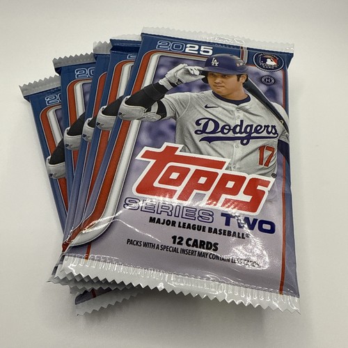 2025 Topps Series 2 HOBBY 5 PACK LOT (60 Cards) 🔥 From Sealed Box