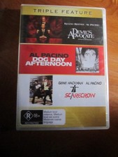 DVD TRIPLE FEATURE DEVIL'S ADVOCATE SCARECROW ETC  *** GREAT ** MUST SEE ****