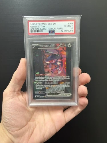 2025 Pokemon TCG Sv Black Bolt Genesect ex 169/086 SIR Holo EN PSA 10