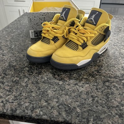 Nike Air Jordan 4  Lightning  (2021) Retro Yellow Sneakers