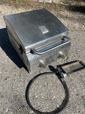 Master Forge 2-Burner Portable Propane Gas Tabletop Grill Stainless Steel BBQ