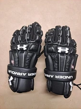 Under Armour Lacrosse Hockey Gloves Size Small Black