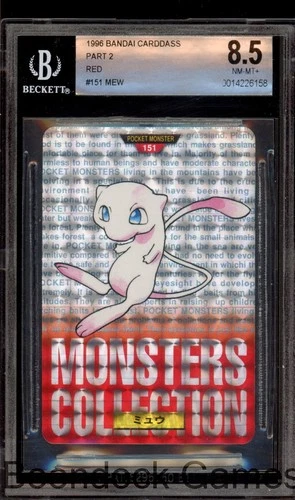 Pokemon BGS 8.5 Mew 151 1996 Bandai Cardass Prism