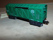 MARX O 54099 GREEN MISSOURI PACIFIC  STOCK CAR -SLOTTED DOOR VERSION   M59