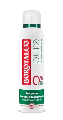 Borotalco Deodorant Spray Puro, No Alcohol, No Salts 150ml 