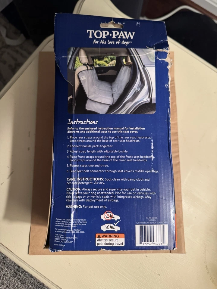 Capa de assento de carro de rede Top Paw® - Imagem 2 de 4