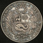 1891-TF PERU SOL NICELY TONED AU — photo 2