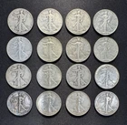 16 SILVER (1937-1947) Walking Liberty Half Dollars💥$2.50 BELOW SPOT PER COIN!💥