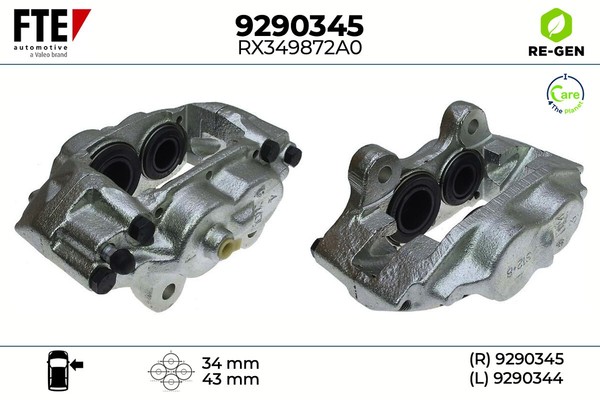 Bremssattel Bremszange Vorderachse Rechts FüR Toyota Land Cruiser _J7_ _J6_ _J4_-image