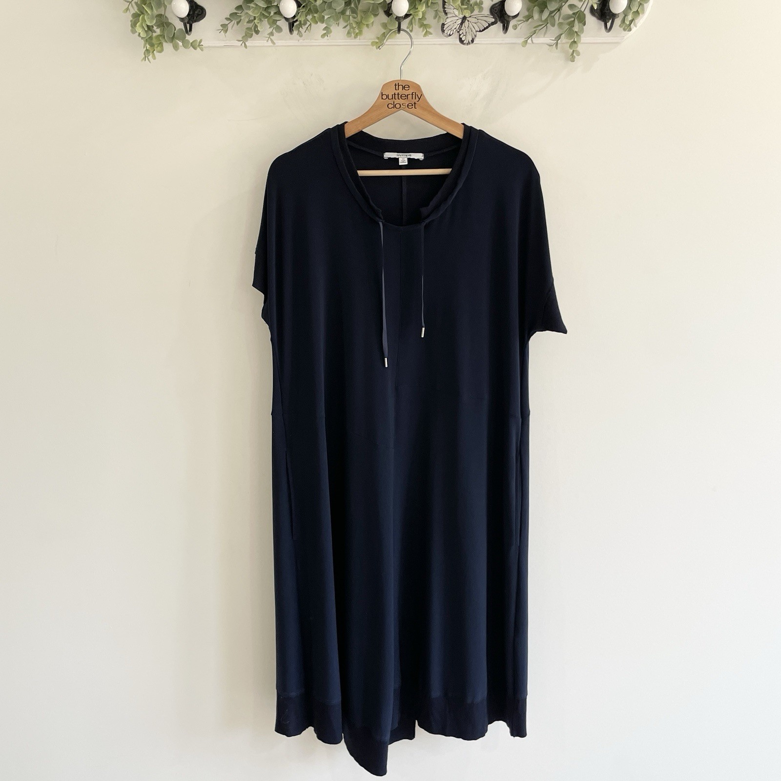 Sympli  Navy Blue Adjustable Drawstring Stretchy … - image 1