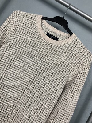 Allsaints Vintage Mens Eydon Crew Neck Knit Sweater Size S  display picture 1