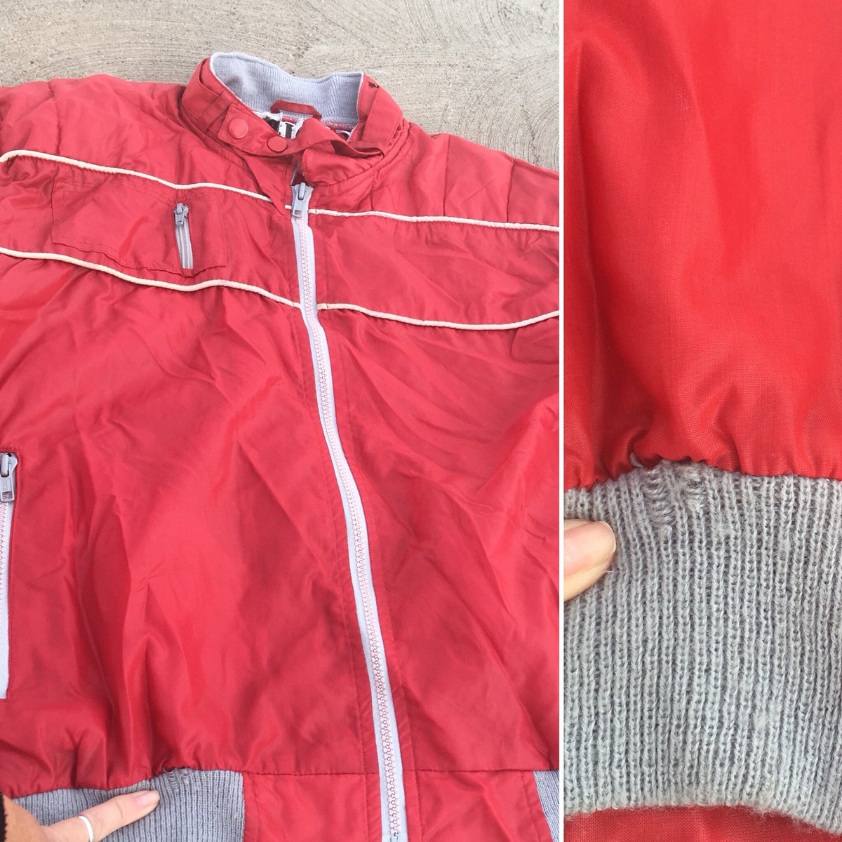 Vintage Nylon Racing Jacket Windbreaker C.I.A. (brand) 80s