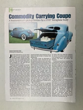 HMN 747 Article That's Design Commodity Carrying Coupe 1937 Terraplane 9/2006 1p