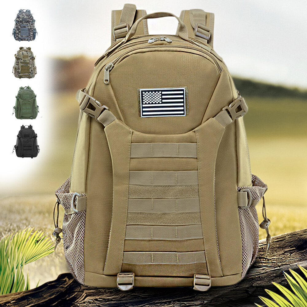 Tactical Backpack 28L Military Mens Bag Camping Molle Daypack
