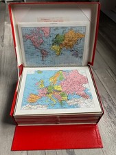 coffret puzzle geographie carte France ,Europe ,planisphére très bon état .