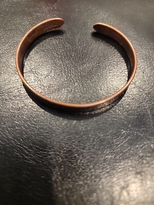 Vintage 1970s Signed Sabona London Copper Cuff Bracelet Made in USA