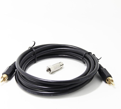 RCA Video Cable with RF TV Connector for Atari 2600 Jr 7800 Colecovision Intelli