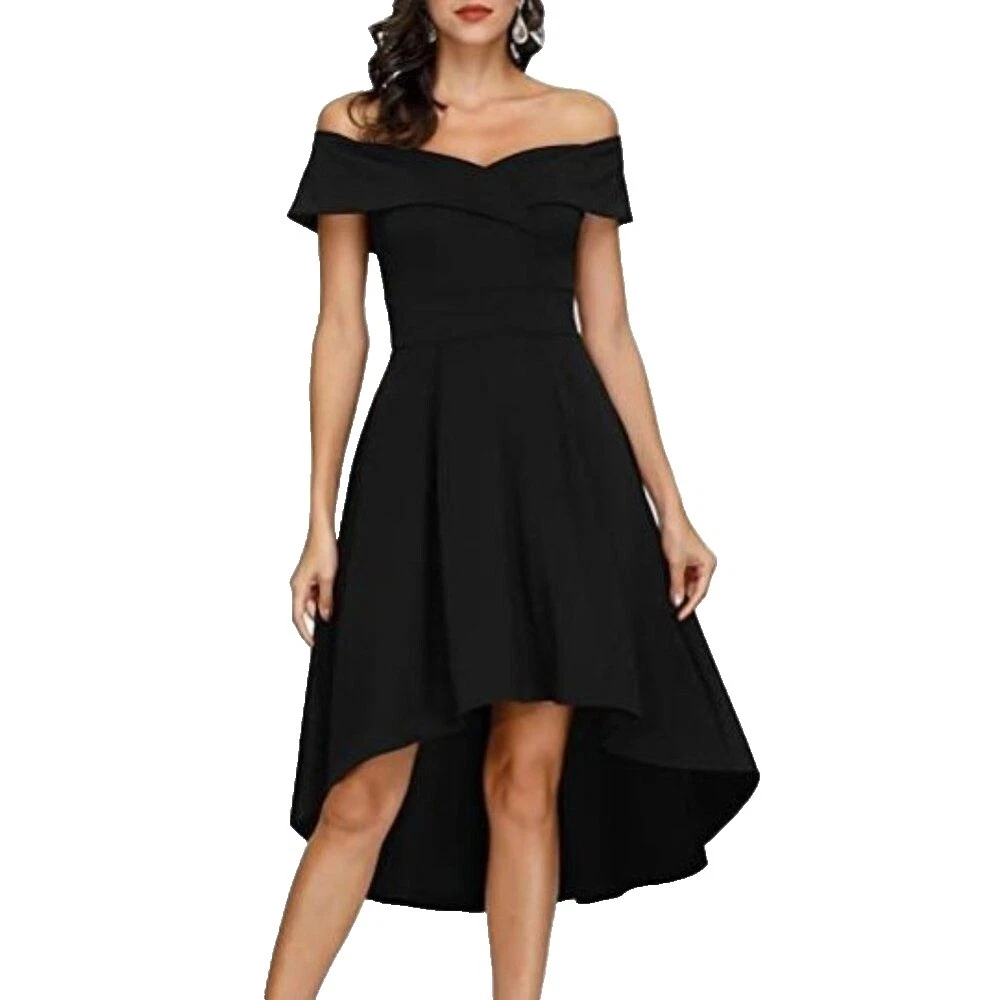 Black Polyester Dresses for Women