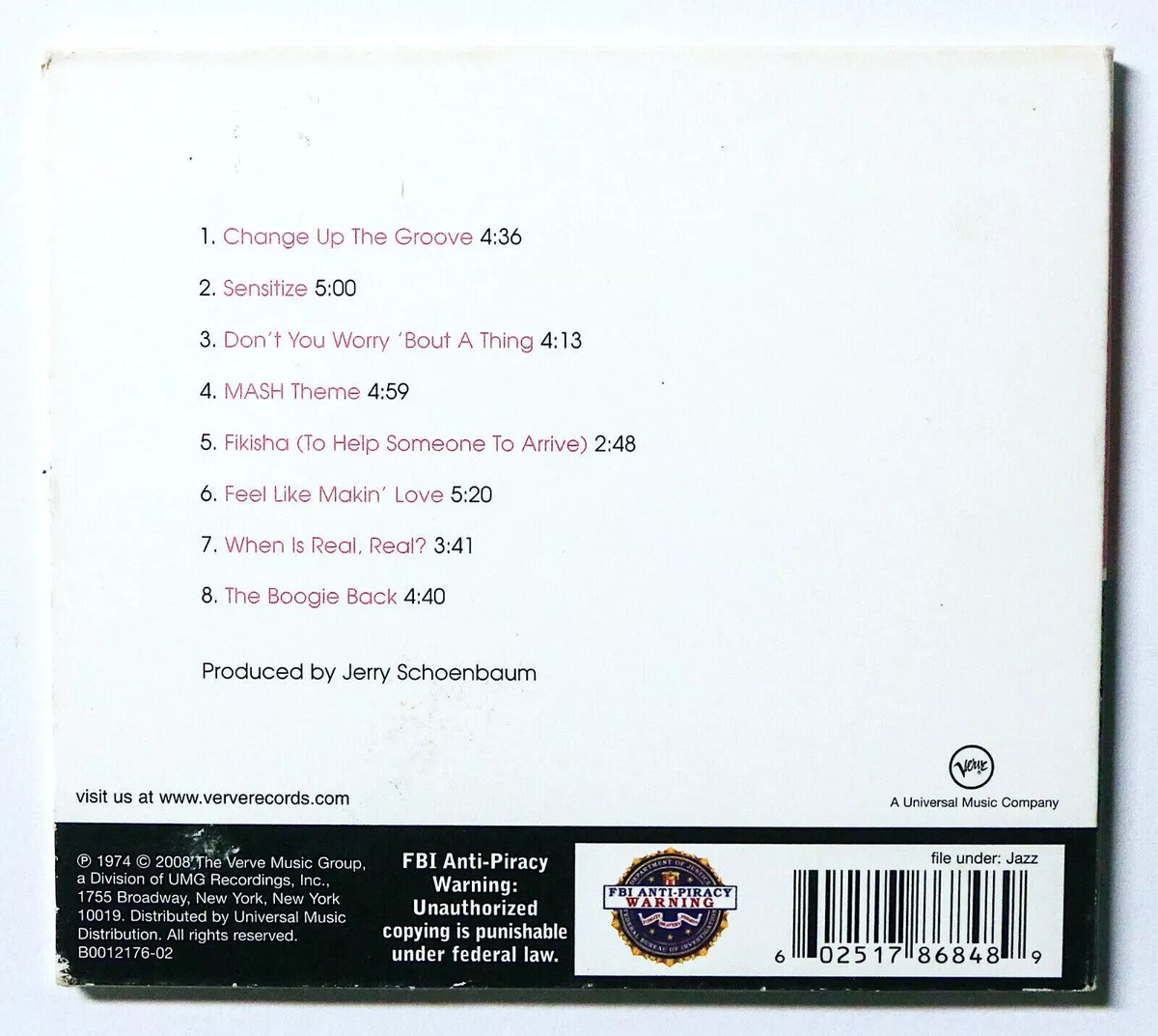 ROY AYERS UBIQUITY Change Up The Groove 1974 CD 2008 LN | eBay
