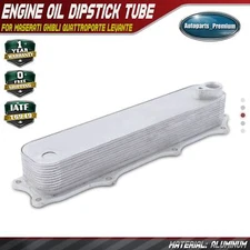 Engine Oil Cooler Heat Exchanger for Maserati Ghibli Quattroporte 14-20 Levante