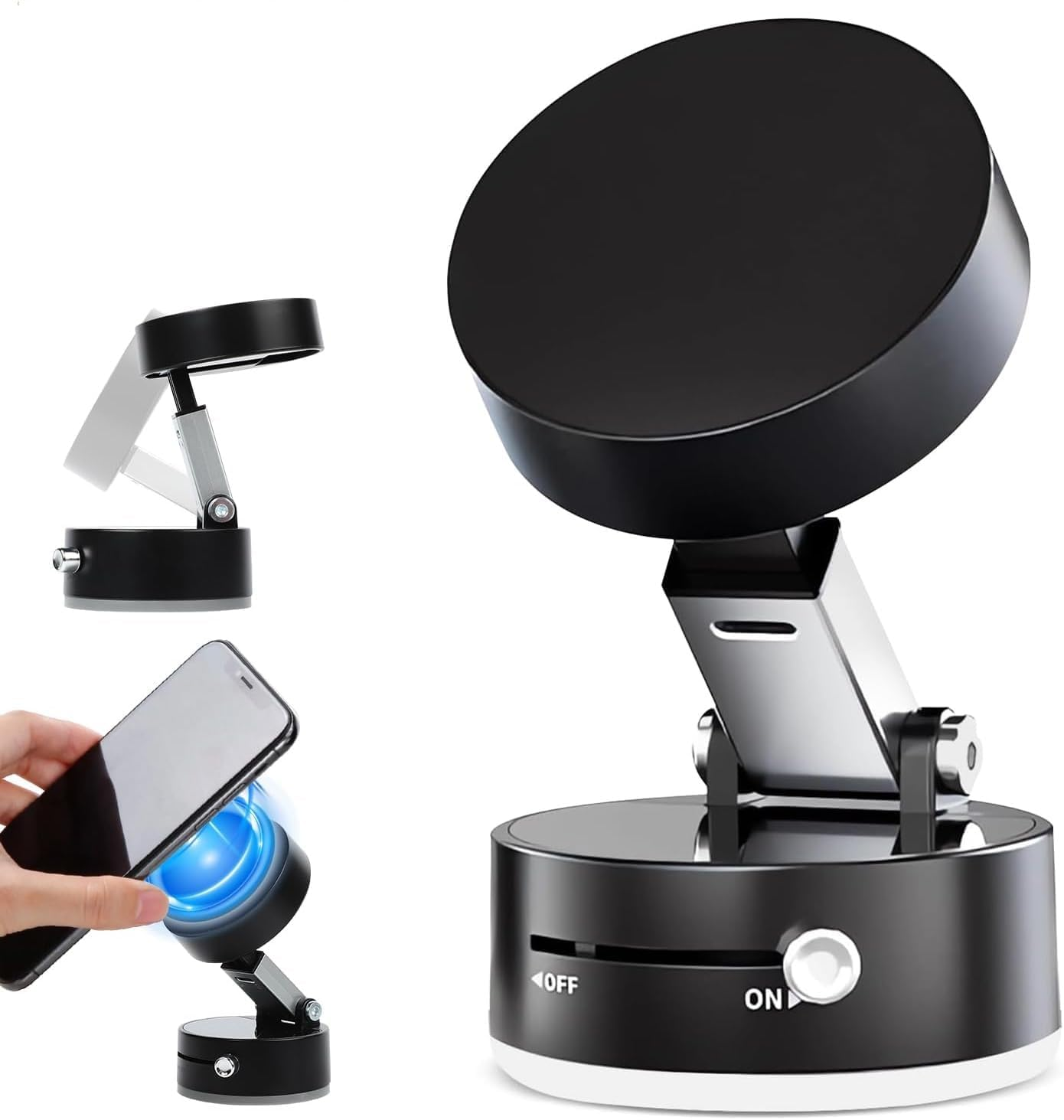 Vacuum Magnetic Suction Phone Holder 2025 New Magnetic Suction Phone Mount Stand