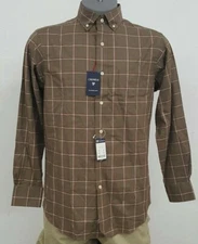 Daniel Cremieux Classics British Khaki Checked L/S Men's Shirt M NWT $79.50