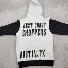 West Coast Choppers Hoodie Men Small Biker Club Rally Hog Jesse James WCC Austin