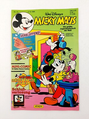 Ehapa - Mickey Mouse No. 41 / 1988 / Excellent Condition Z1 - (with Mini Comic, or Supplement)
