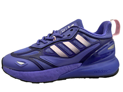 Adidas Original Damen Zx 2K Boost 2.0 Sportschuhe IN Lila UK 4 US 5.5 Eu 36.2/3