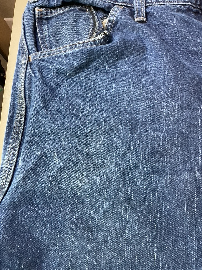 Dickies FR Jeans Mens 42x31 Blue Denim Carpenter Flame Resistant Work Grunge image 10