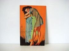 Vintage PIN-UP HE SAW RICHT THROUGH MY LITTLE SCHEME MUTOSCOPE CARD