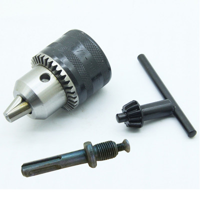 13mm Sanou Keyed Drill Chuck 1/2'' 20UNF with Key Adaptor for Electric Drill Tool