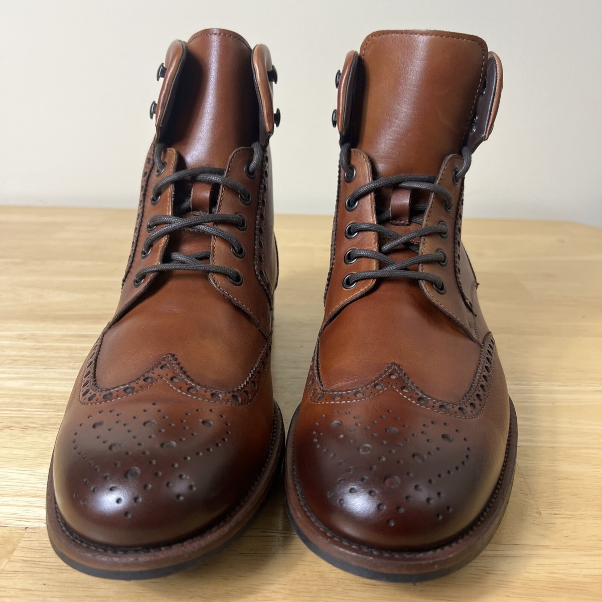 Magnanni Chestnut Brown Leather Wingtip Chukka Boots Malone II Men main image 3